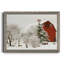 Festive Barn - cadre photo, reproduction d'art sur toile-658022332-658022304