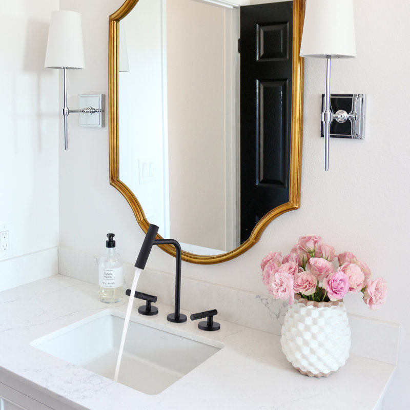 Widespread 2-handle Bathroom Faucet, Matte Black