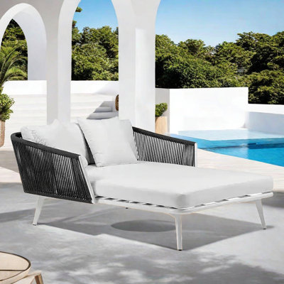 Comfortable soft patio sofa by A Zoetic Home