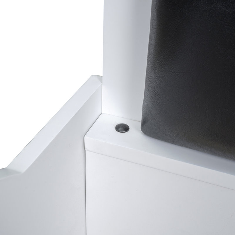 Lit plateforme Wood, Blanc