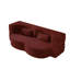 Lit simple convertible pliant bourgogne avec 2 coussins rembourrés de mousse, sans assemblage, pour les petits espaces invités dans les appartements, bourgogne et bureaux à domicile appropriés