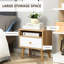 Mullica 40cm W Manufactured Wood Bedside Table