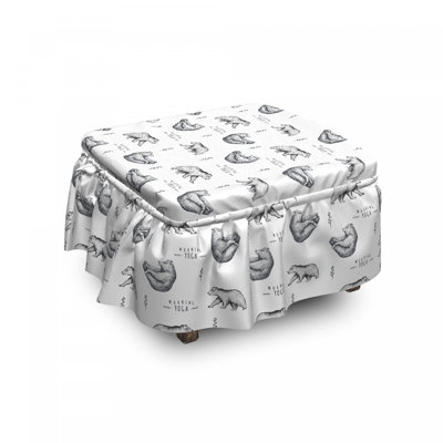 Box Cushion Ottoman Slipcover