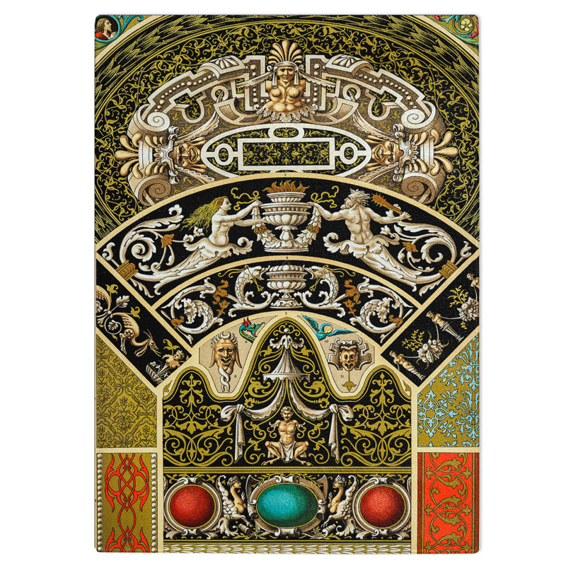 Tempered Glass a Striking Renaissance Chopping Board, 28.5 cm W x 39 cm L