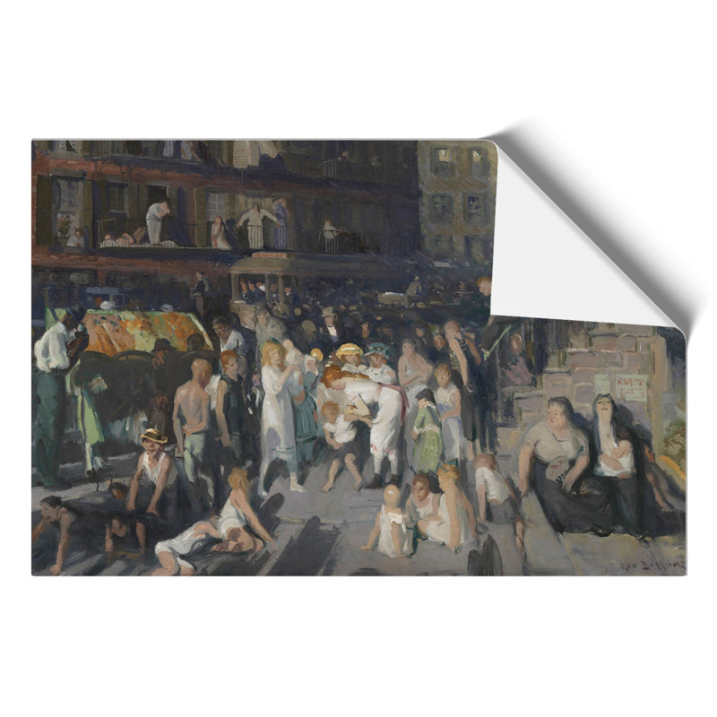 Cliff Dwellers by George Bellows - Wall Art, 30cm H x 42cm W x 0.1cm D, Unframed