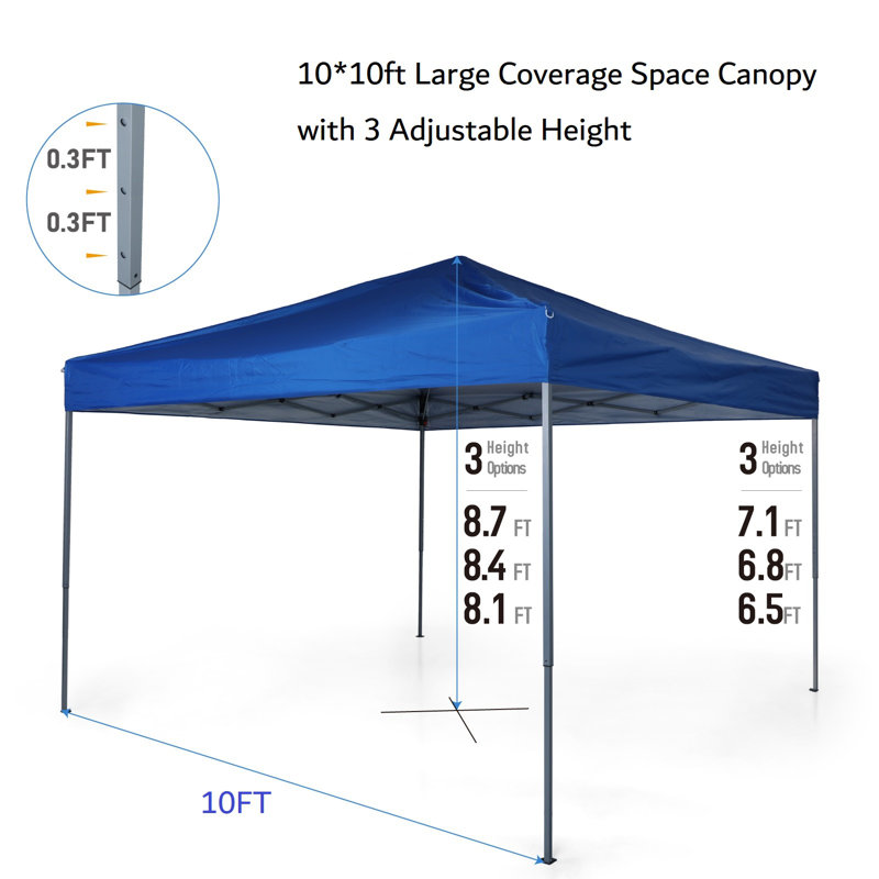 Tente de fête en métal, Bleu