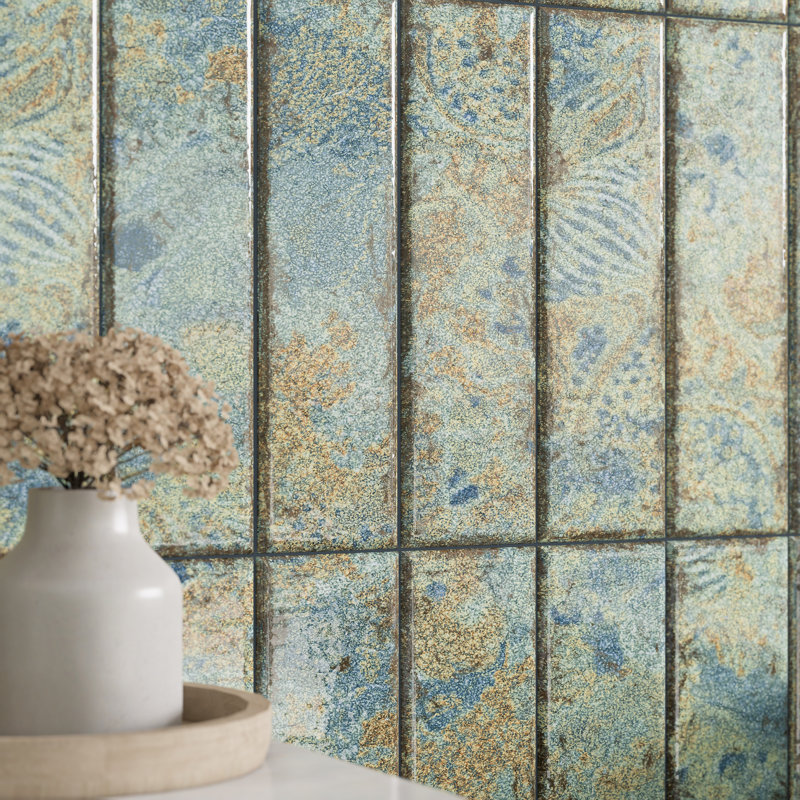 Gaudi React Brick 2-3/8 In. X 9-3/4 In. Porcelain Floor And Wall Tile