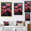 Monochromes de pissenlit, gouttes de pluie, I - art mural pissenlit-850764085-850764088