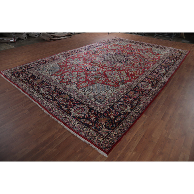 Grand tapis traditionnel rétro 10x16