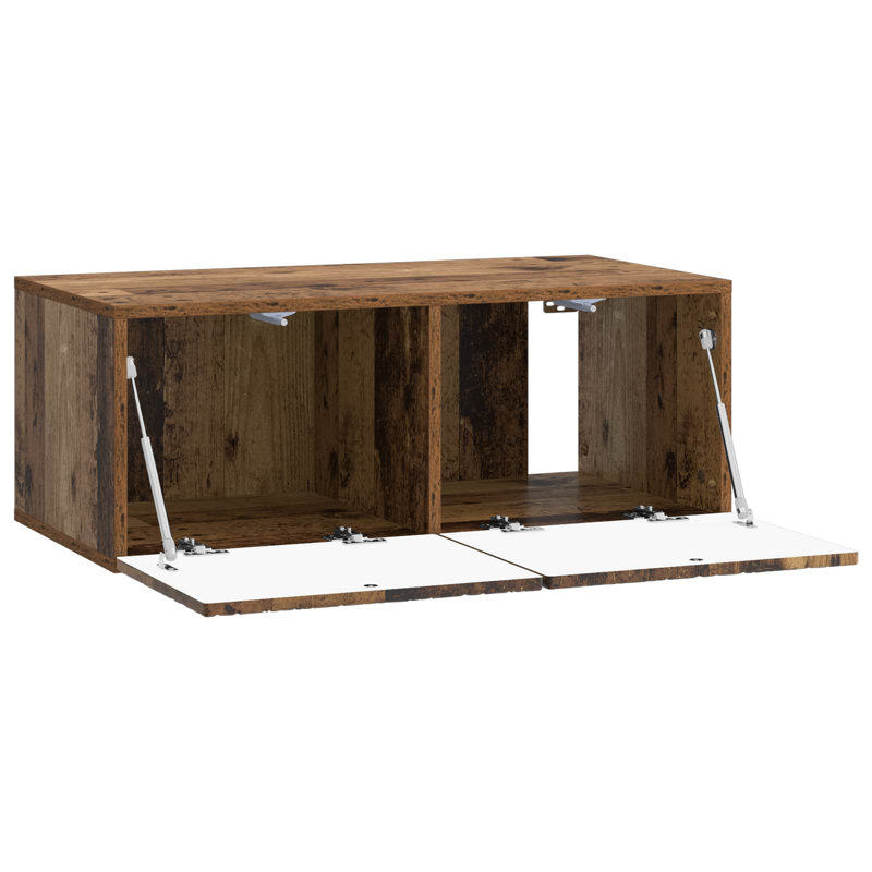 TV Stand, 11.81'' H x 30.91'' L x 12.2'' W, Old Wood