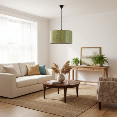 Lustre en bambou 1 lumière Oasis