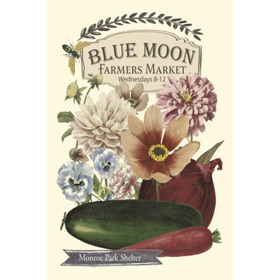 Taniela Blue Moon Farmers Market II by Vision Studio - Wrapped Canvas Print
