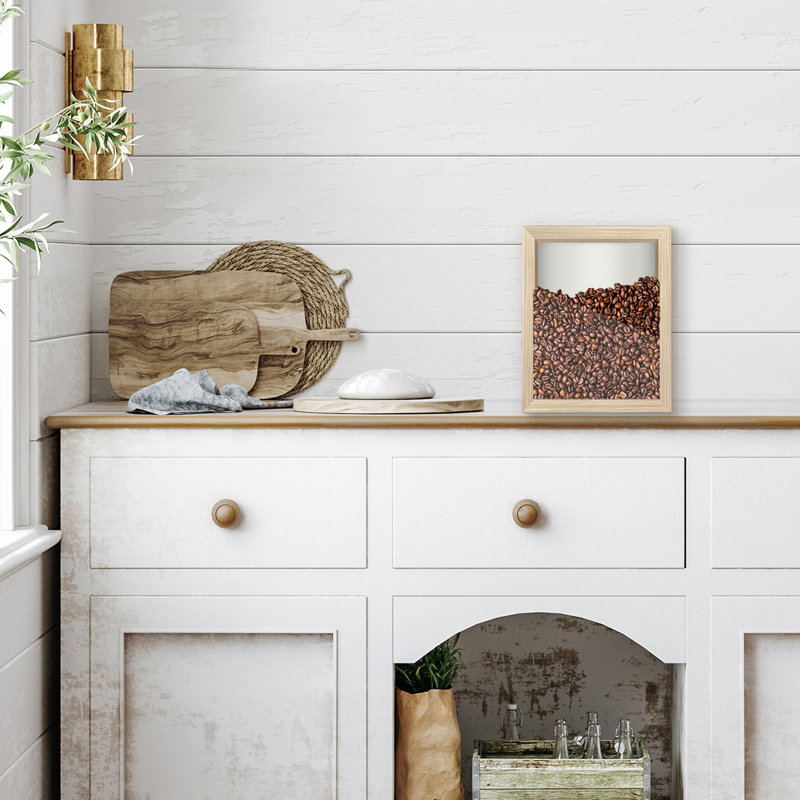 Cadre Delboxillo Shadowbox de 1,5 po de profondeur pour objets avec façade en verre, Chêne, L 8 po x H 10 po