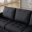 71" W 3 Seater Faux Leather Sofa With USB Ports