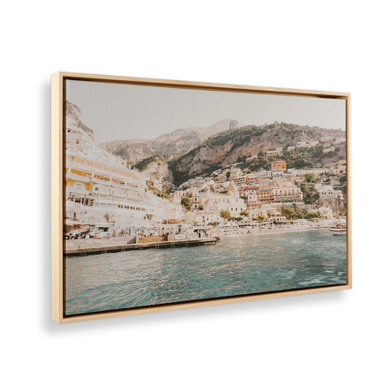 Impression sur toile Coastal Splendor, Cadre américain en érable flottant, H 20,75 po x l 30,75 po x P 1,75 po
