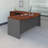 Series C 72W Bow Front L Shaped Desk with 48W Return and Mobile File Cabinet-49810411