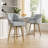 Modern Swivel Bar Stool With Backrest, Armrests And Wood Legs - Counter Height Chair For Kitchen Island-63072909-63072919
