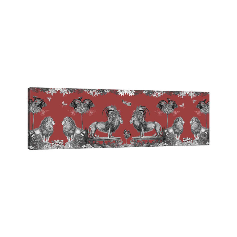 Livoris Feritas Lion Design, Whole by Fab Funky - Wrapped Canvas Panoramic Gallery-Wrapped Canvas Giclée