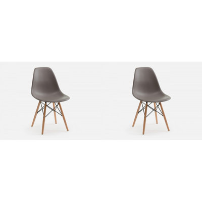 Paris Colored Dining Chair With Natural Wood Legs