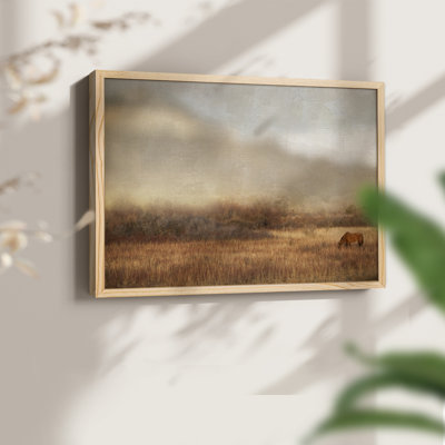 Grazing at Sunset -Framed Print - Restickable