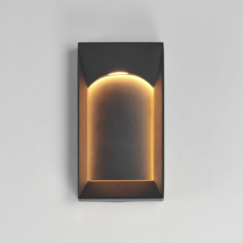 Brasilia-Outdoor Wall Mount, 12" H x 6.5" W x 2.5" D