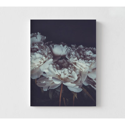 Image de pivoines réalistes, œuvre d'art de pivoine blanche, cadeau pour grand-mère, cadeau d'anniversaire de maman, remodelage de chambre d'adolescent, cadeau de fête de naissance pour nièce