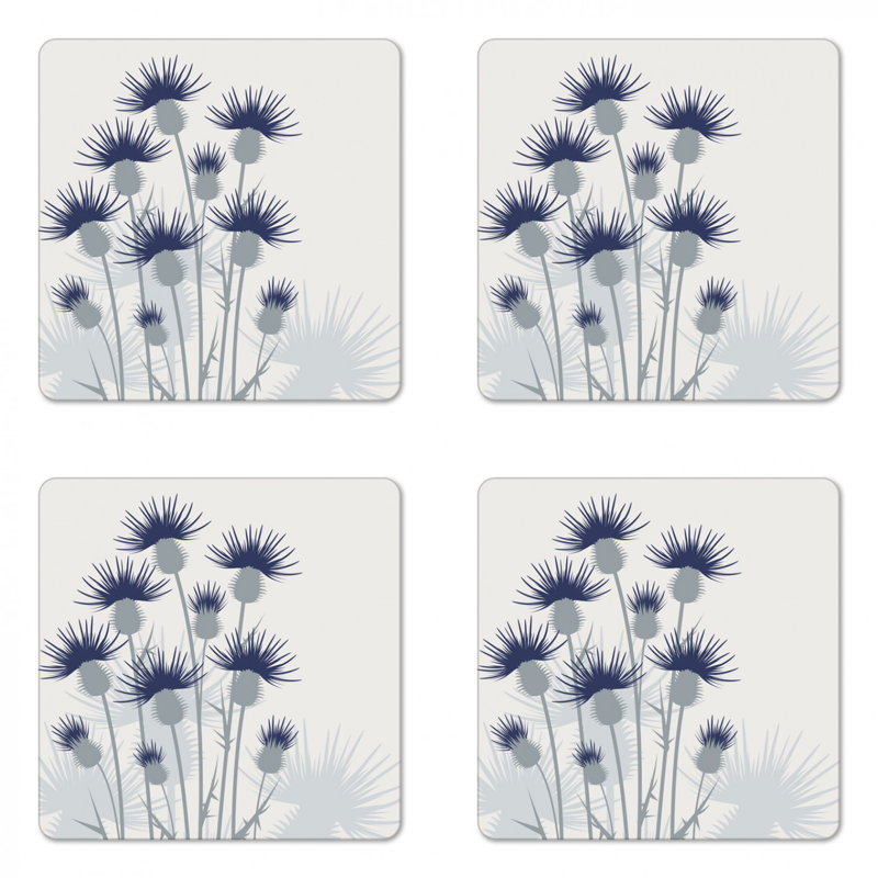 Square 4 Piece Coaster Set