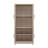 Cabbar Bookcase with Adjustable Shelves and Tempered Glass Doors in (Set of 2)-1923033352