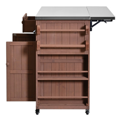 Outdoor Solid Wood 28" Kitchen Island