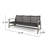 Bops Outdoor Sofa, Gray PE Woven Wicker, Coastal Acacia Wood Frame