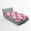 Drap-housse floral à carreaux Ambesonne-106698579
