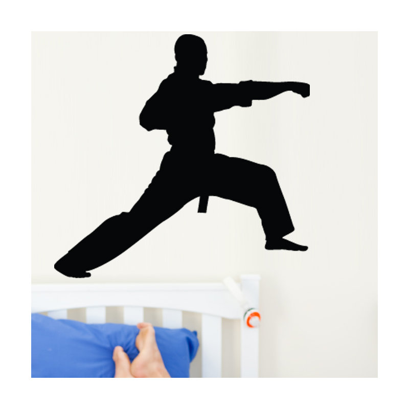Décalcomanie murale Martial Arts, H 48 po x l 45,5 po
