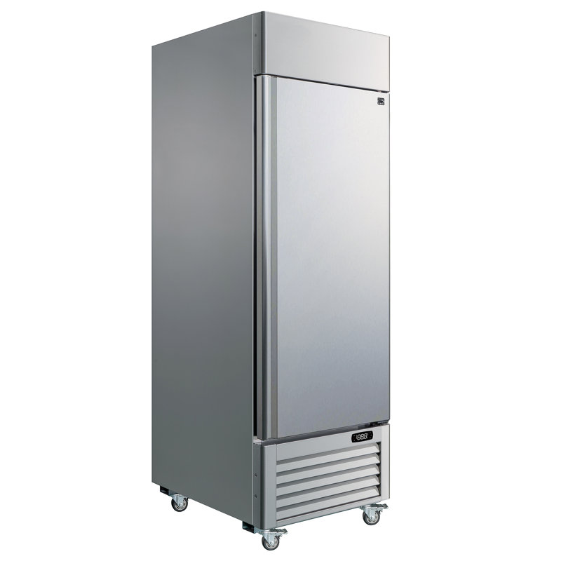 Verre à vapeur Pi. Réfrigérateur-congélateur commercial commercial, réfrigérateur et congélateur vertical en acier inoxydable pour cuisine de restaurant
