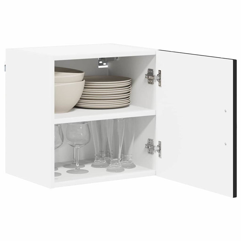 Vidaxl Kitchen Cabinet 2 Pcs Old Wood 50 X 31 X 40 Cm Engineered Wood, 40cm H x 40cm W x 31cm D, Black