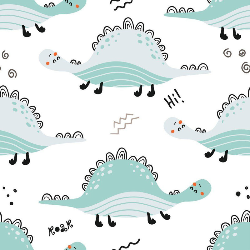 Little Dinosaurs Peel & Stick Wallpaper N014162