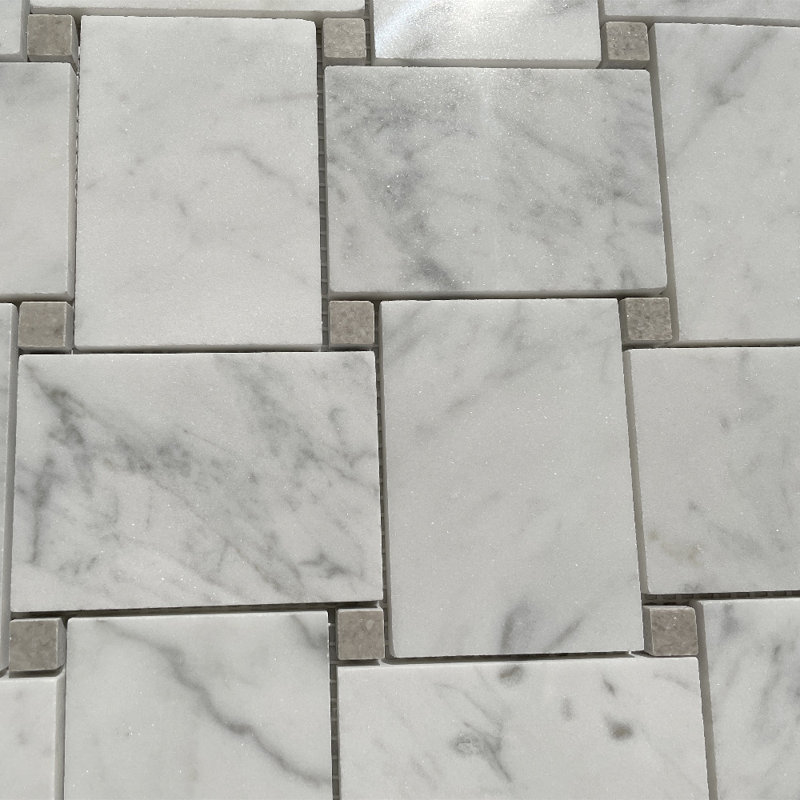 Carreau de mosaïque en marbre 11 po x 11 po
