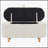 Twin Size Flower-Shaped Upholstered LED Platform Bed with Storage Ottoman, White Sherpa Fabric, Elegant and Functional