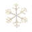 36" Warm White Sparkler Snowflake 660 LED Lighted Window Décor