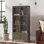 Metal Cabinet w 2 Shelves and 4 Doors