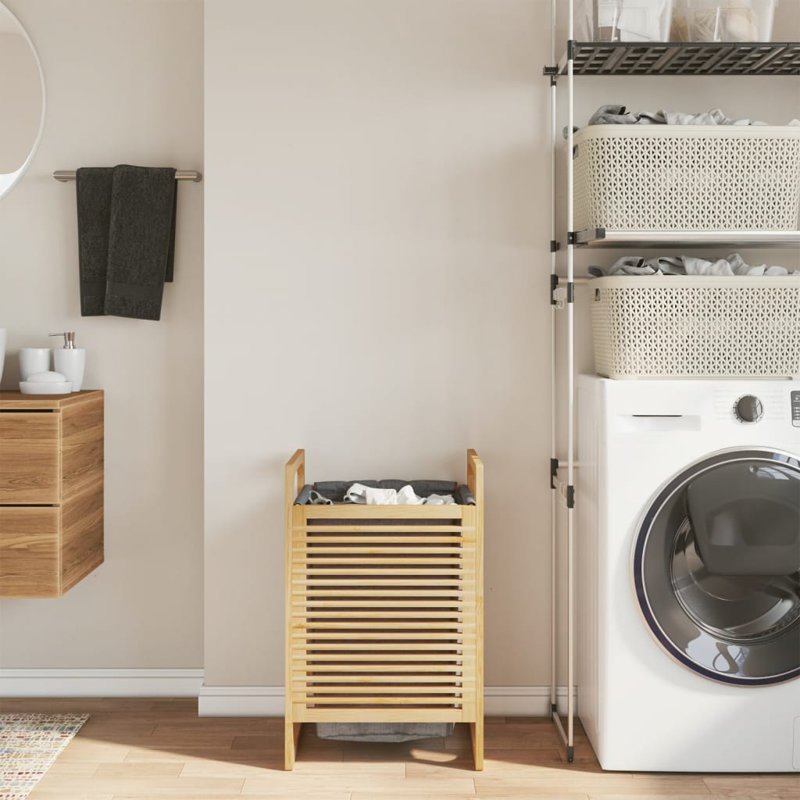Abadou Bamboo Laundry Hamper with Handles