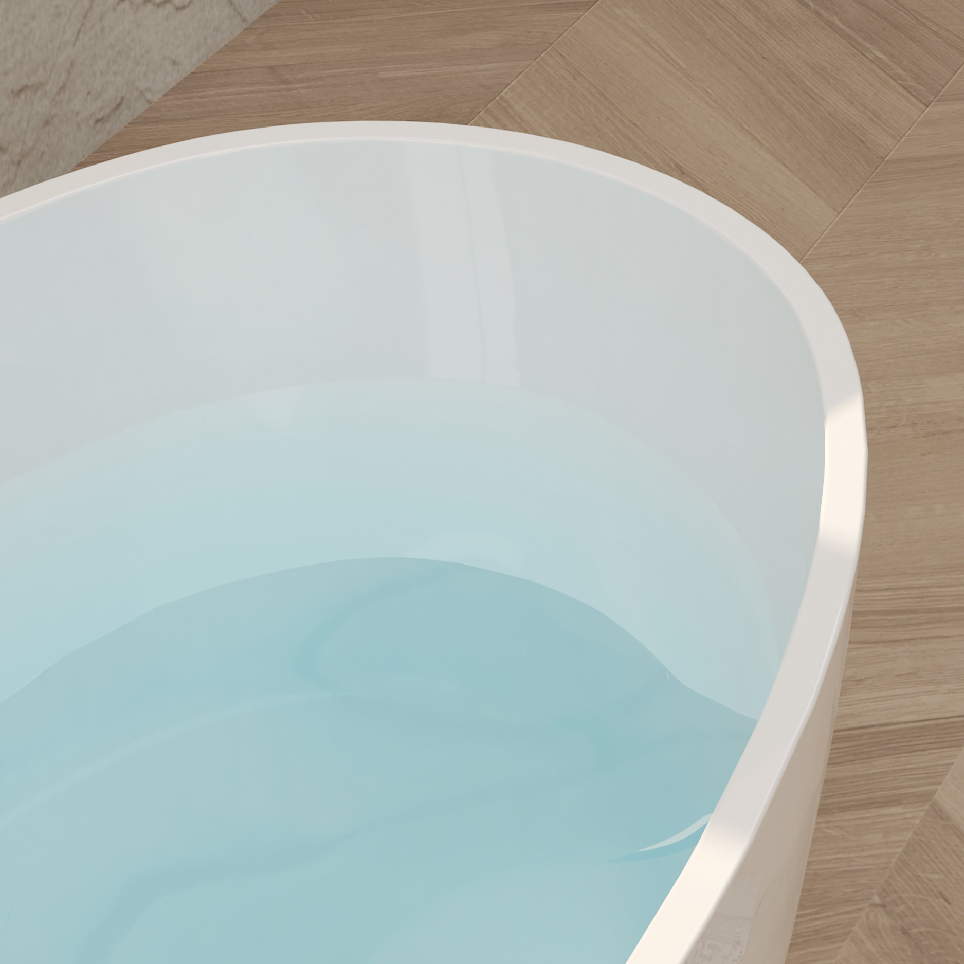 FerdY Tahiti 55.1'' x 31.1'' Freestanding Soaking Acrylic Bathtub & Reviews Wayfair Canada