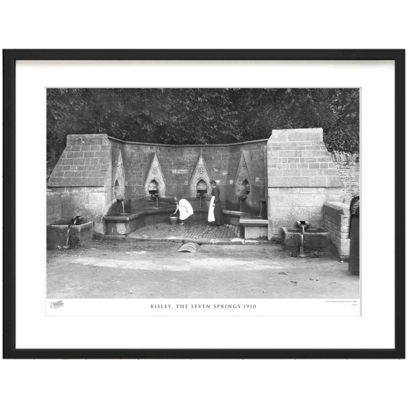 Bisley, the Seven Springs 1910 1 Piece Single Picture Frame Wall Art, 40cm H x 50cm W x 2.3cm D