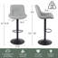 Tabouret de bar pivotant en similicuir Zager-2033200462