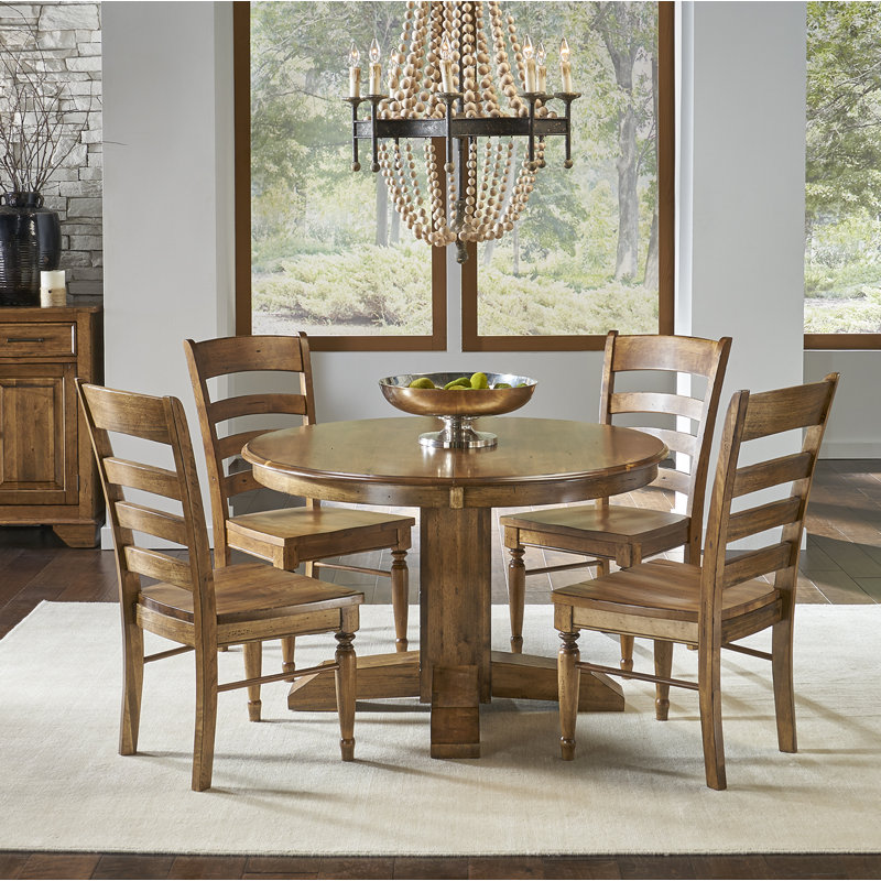 Shaler Extendable Solid Wood Dining Table