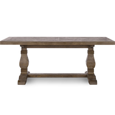 Distressed Brown Dining Table, 78", Solid Wood, Hand Finished, Modern Rustic Transitional Style 78" Pine, Seating For 6, Design