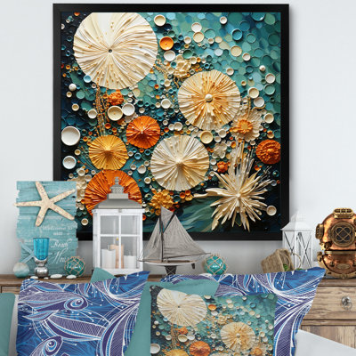 " Beach Tidepool Symphony Pointillism II "