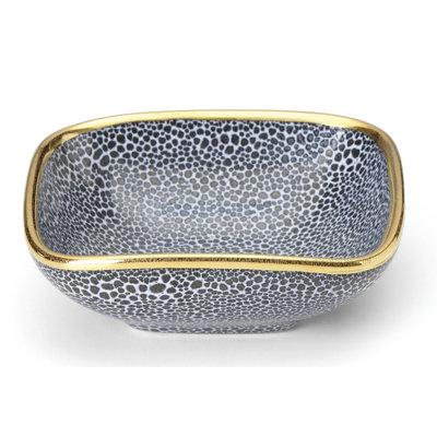Panthera Stoneware Nut Bowl
