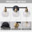 3-Light Dimmable Clear Glass Globe Vanity Light-140421399