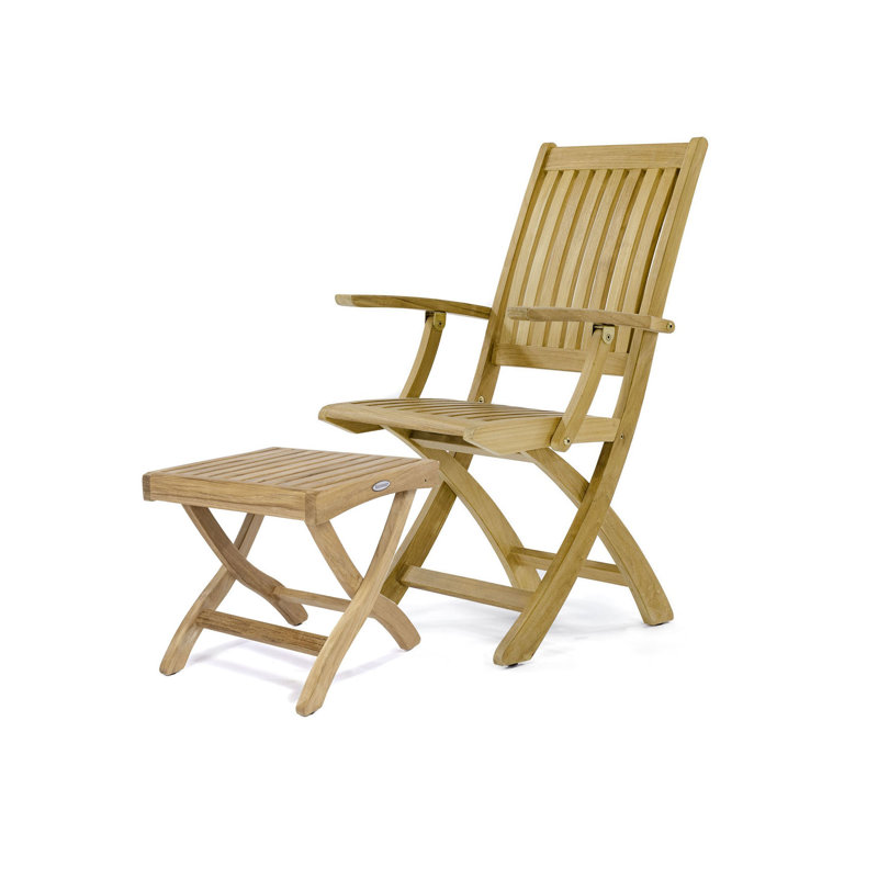 Westminster Teak Barbuda Chair and Ottoman Set