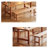 Elegant solid wood dining table-1046292242